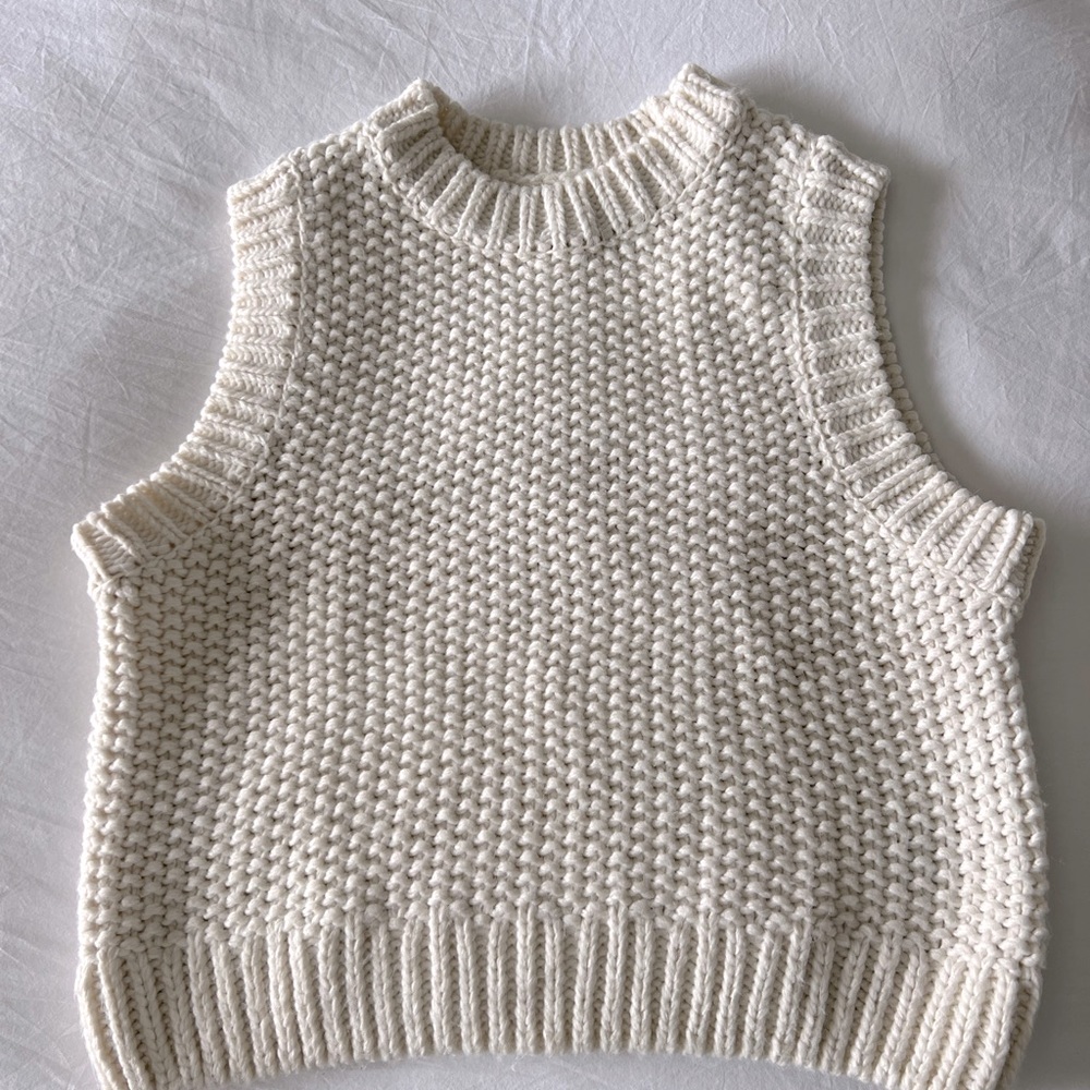 White Cropped Sweater